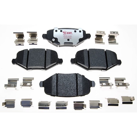 R/M Brakes BRAKE PADS OEM OE Replacement Hybrid Technology Includes Mounting Hardware EHT1719H